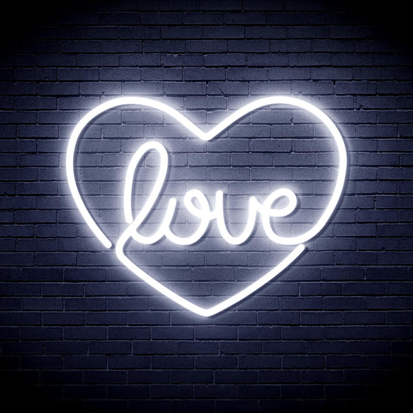 ADVPRO Love in the heart Ultra-Bright LED Neon Sign fnu0049 - White