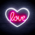 ADVPRO Love in the heart Ultra-Bright LED Neon Sign fnu0049 - White & Pink