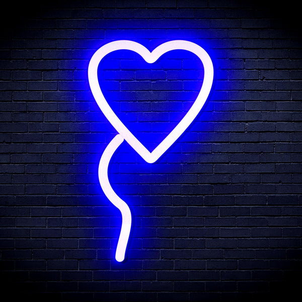 ADVPRO Heart shaped Ballon Ultra-Bright LED Neon Sign fnu0050 - Blue