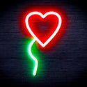 ADVPRO Heart shaped Ballon Ultra-Bright LED Neon Sign fnu0050 - Green & Red