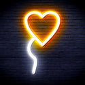 ADVPRO Heart shaped Ballon Ultra-Bright LED Neon Sign fnu0050 - White & Golden Yellow