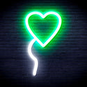 ADVPRO Heart shaped Ballon Ultra-Bright LED Neon Sign fnu0050 - White & Green