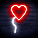 ADVPRO Heart shaped Ballon Ultra-Bright LED Neon Sign fnu0050 - White & Red