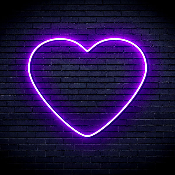 ADVPRO Heart Ultra-Bright LED Neon Sign fnu0051 - Purple