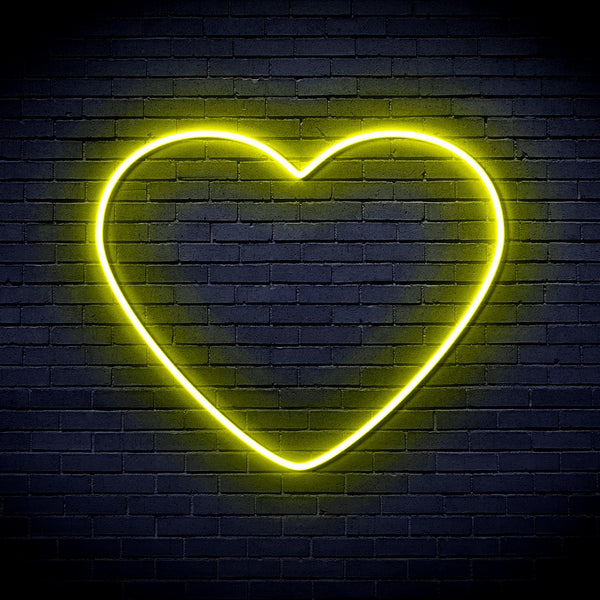 ADVPRO Heart Ultra-Bright LED Neon Sign fnu0051 - Yellow