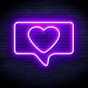 ADVPRO Heart in Chat Box Ultra-Bright LED Neon Sign fnu0052 - Purple