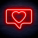 ADVPRO Heart in Chat Box Ultra-Bright LED Neon Sign fnu0052 - Red