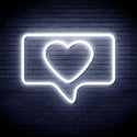 ADVPRO Heart in Chat Box Ultra-Bright LED Neon Sign fnu0052 - White