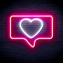 ADVPRO Heart in Chat Box Ultra-Bright LED Neon Sign fnu0052 - White & Pink