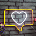 ADVPRO Heart in Chat Box Ultra-Bright LED Neon Sign fnu0052