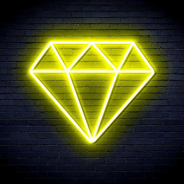 ADVPRO Diamond Ultra-Bright LED Neon Sign fnu0055 - Yellow