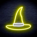 ADVPRO Wizard Hat Ultra-Bright LED Neon Sign fnu0056 - White & Yellow