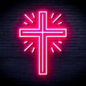 ADVPRO Shinning Cross Ultra-Bright LED Neon Sign fnu0058 - Pink