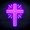 ADVPRO Shinning Cross Ultra-Bright LED Neon Sign fnu0058 - Purple
