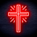 ADVPRO Shinning Cross Ultra-Bright LED Neon Sign fnu0058 - Red