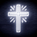 ADVPRO Shinning Cross Ultra-Bright LED Neon Sign fnu0058 - White