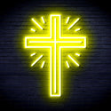 ADVPRO Shinning Cross Ultra-Bright LED Neon Sign fnu0058 - Yellow