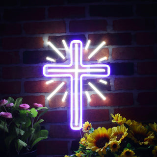 ADVPRO Shinning Cross Ultra-Bright LED Neon Sign fnu0058