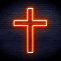 ADVPRO Cross Ultra-Bright LED Neon Sign fnu0059 - Orange