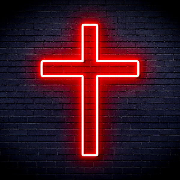 ADVPRO Cross Ultra-Bright LED Neon Sign fnu0059 - Red