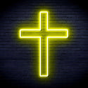ADVPRO Cross Ultra-Bright LED Neon Sign fnu0059 - Yellow