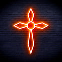 ADVPRO Holy Cross Ultra-Bright LED Neon Sign fnu0060 - Orange