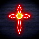 ADVPRO Holy Cross Ultra-Bright LED Neon Sign fnu0060 - Red & Yellow
