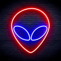 ADVPRO Alien Face Ultra-Bright LED Neon Sign fnu0061 - Blue & Red