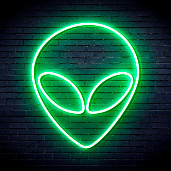 ADVPRO Alien Face Ultra-Bright LED Neon Sign fnu0061 - Golden Yellow