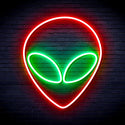 ADVPRO Alien Face Ultra-Bright LED Neon Sign fnu0061 - Green & Red