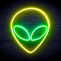 ADVPRO Alien Face Ultra-Bright LED Neon Sign fnu0061 - Green & Yellow