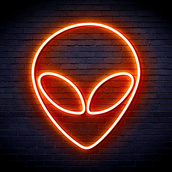 ADVPRO Alien Face Ultra-Bright LED Neon Sign fnu0061 - Orange