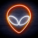 ADVPRO Alien Face Ultra-Bright LED Neon Sign fnu0061 - White & Orange