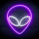 ADVPRO Alien Face Ultra-Bright LED Neon Sign fnu0061 - White & Purple
