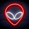 ADVPRO Alien Face Ultra-Bright LED Neon Sign fnu0061 - White & Red