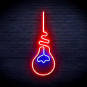 ADVPRO Light Bulb Ultra-Bright LED Neon Sign fnu0064 - Blue & Red
