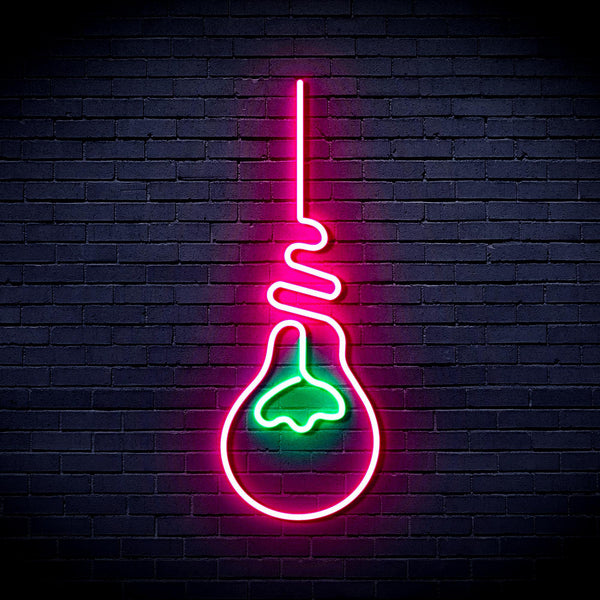 ADVPRO Light Bulb Ultra-Bright LED Neon Sign fnu0064 - Green & Pink