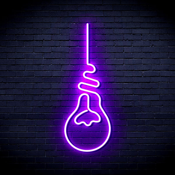 ADVPRO Light Bulb Ultra-Bright LED Neon Sign fnu0064 - Purple