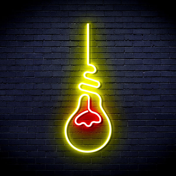 ADVPRO Light Bulb Ultra-Bright LED Neon Sign fnu0064 - Red & Yellow