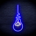 ADVPRO Light Bulb Ultra-Bright LED Neon Sign fnu0064 - White & Blue