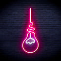 ADVPRO Light Bulb Ultra-Bright LED Neon Sign fnu0064 - White & Pink