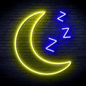 ADVPRO Sleepy Moon Ultra-Bright LED Neon Sign fnu0065 - Blue & Yellow