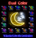 ADVPRO Sleepy Moon Ultra-Bright LED Neon Sign fnu0065 - Dual-Color