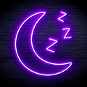 ADVPRO Sleepy Moon Ultra-Bright LED Neon Sign fnu0065 - Purple