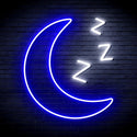 ADVPRO Sleepy Moon Ultra-Bright LED Neon Sign fnu0065 - White & Blue