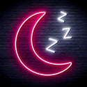 ADVPRO Sleepy Moon Ultra-Bright LED Neon Sign fnu0065 - White & Pink
