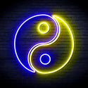 ADVPRO Tai Chi Symbol Ultra-Bright LED Neon Sign fnu0066 - Blue & Yellow