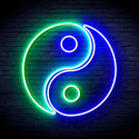 ADVPRO Tai Chi Symbol Ultra-Bright LED Neon Sign fnu0066 - Green & Blue