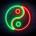 ADVPRO Tai Chi Symbol Ultra-Bright LED Neon Sign fnu0066 - Green & Red