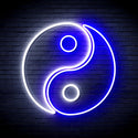 ADVPRO Tai Chi Symbol Ultra-Bright LED Neon Sign fnu0066 - White & Blue